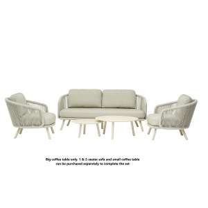 Harbour Alu&Ceramic Coffee Table Mocha Large 80cm