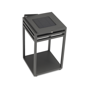 Glow Charcoal Solar Powered Floor Lamp