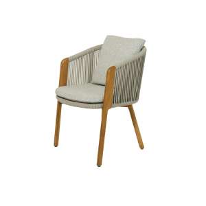Haven Dining Armchair Mocha with White Rope