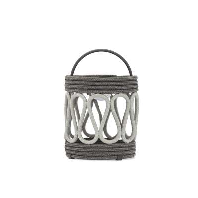 Solar Powered Grey Rope Lamp Big Model 1