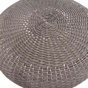 Jollie Sandstone Rope Pouf Large