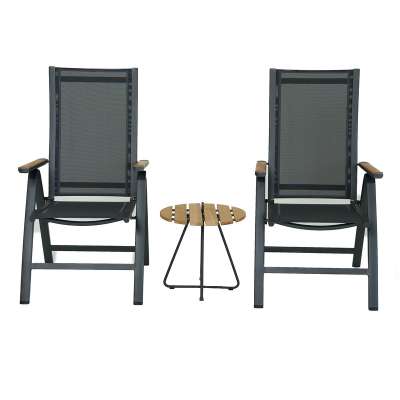 Como Charcoal Balcony Set