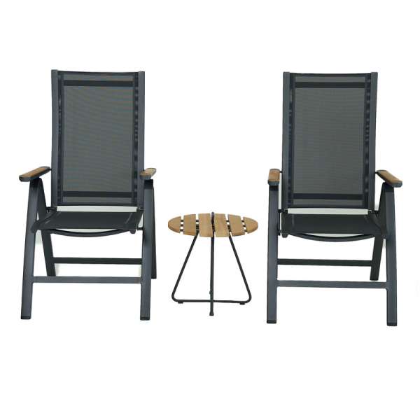 Como Charcoal Balcony Set