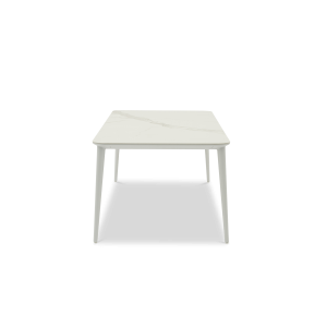 Timo Dining Table Ceramic Top White Marble 2.4m (without chairs)