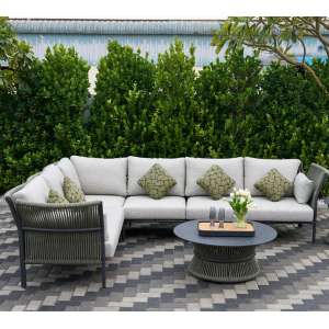 June Charcoal Round Coffee Table