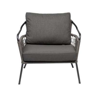 Ambar Sardinia Dark Grey 1-Seater Sofa
