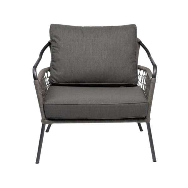 Ambar Sardinia Dark Grey 1-Seater Sofa