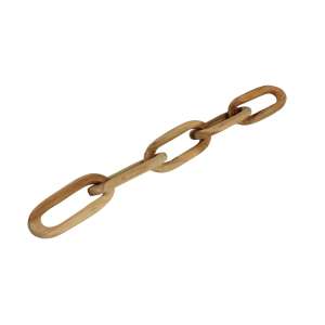 Ovalui Teak Wood Hand Carved Chain Décor 131 cm