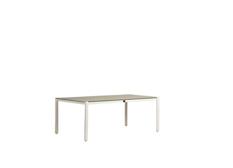 Ambar Sardinia White Rectangle Coffee Table