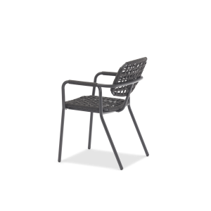 Aosta Charcoal Dining Armchair