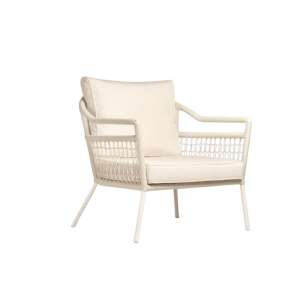 Ambar Sardinia White 1-Seater Sofa