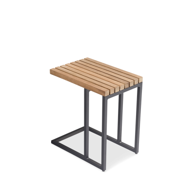 Cube Charcoal Side Table