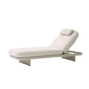 Cloud Alu Sunlounger with Headrest Mocha
