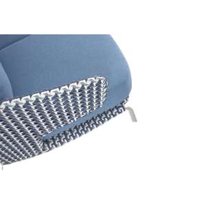 Roma Blue 2-Seater Armchair