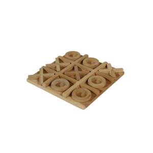 Teak Wood Tic Tac Toe Board 20cm