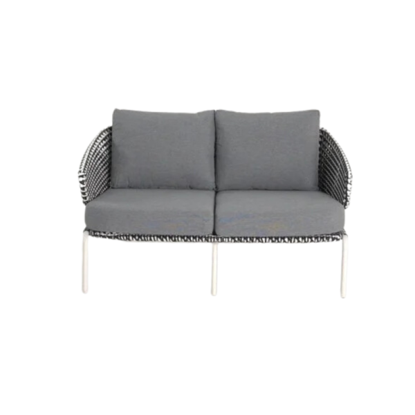 Roma Grey 2-Seater Armchair