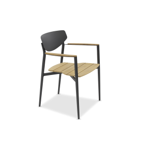Timo Charcoal Teak Dining Chair