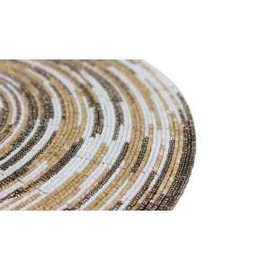 Pocava Beeds Placemat Dia 35cm Assorted