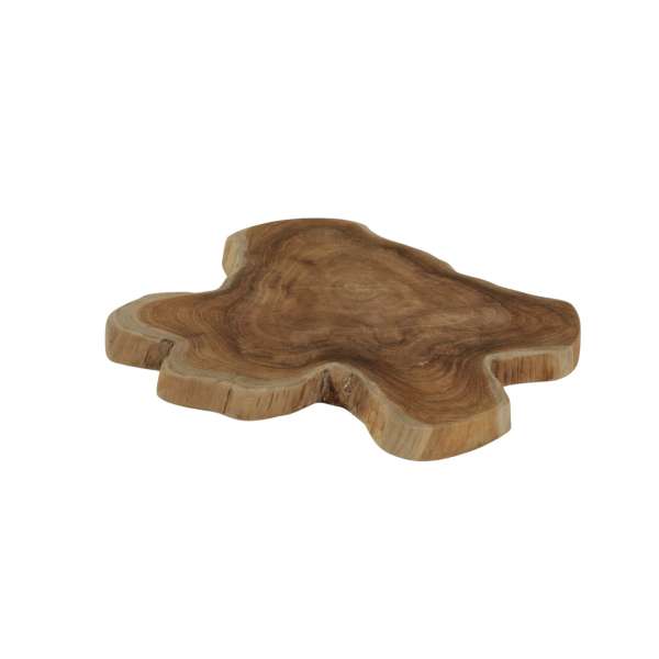 Kemba Teak Root Hand Carved Decorative Plate Irregular Shape