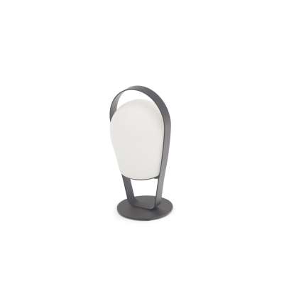 Bob Charcoal Small High Loop Rechargeable LED Lamp