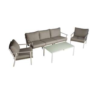 Ambar Sardinia White Rectangle Coffee Table