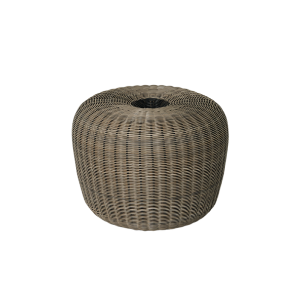 Little Pumpkin Light Grey Round Pouf