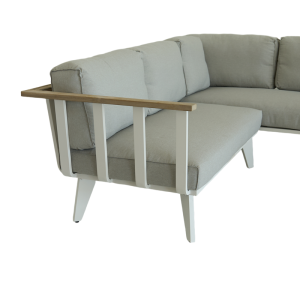 Mavis White Modular Sofa Set with Coffee Table