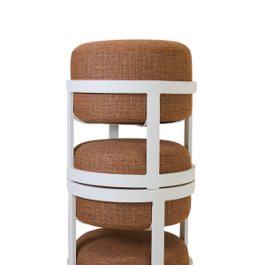 Totem Terracotta Set Of 5 Stools