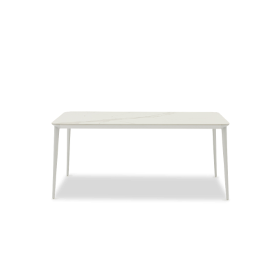 Timo Dining Table Ceramic Top White Marble 1.8m (without chairs)