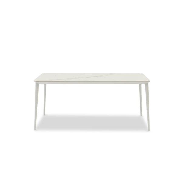 Timo Dining Table Ceramic Top White Marble 1.8m (without chairs)