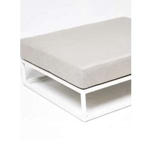 Ambar Malaga White Ottoman