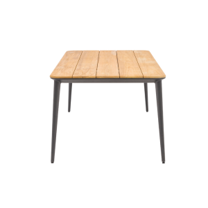 Timo Teak Top 6-Seater Dining Table Charcoal (without chairs)