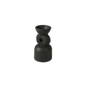 Balongi Terracotta Candle Holder Dia12xH23cm Black