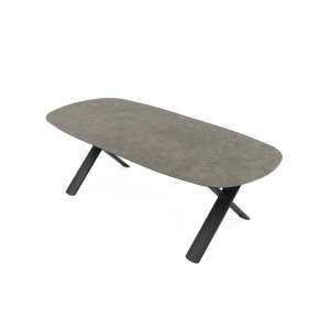 Albatros Alu & Ceramic Extension Table Oval Charcoal & Grey 250/310cm