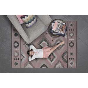 Java Outdoor Flat Weave Rug 36SLS Dusty Rose