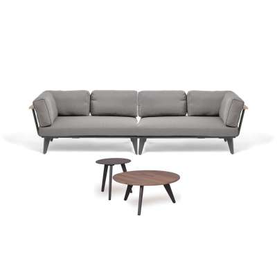 Mavis Charcoal Modular Sofa Set with Coffee Table