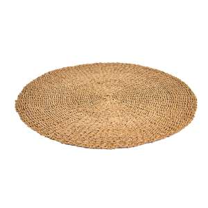 Seagrass Woven Rug Natural Round 100 cm