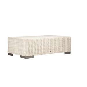 Ambar Tahiti White Rectangle Coffee Table