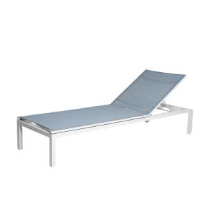 Aluminium Sun Lounger White