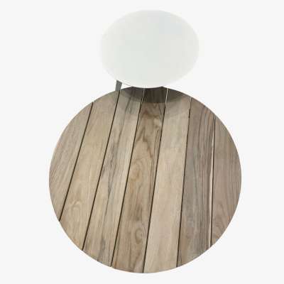 Mavis Teak Rustic Grey Coffee Table Set