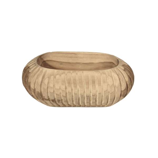 Ruwa Teak Root Hand Carved Decorative Bowl 35x20cm Natural