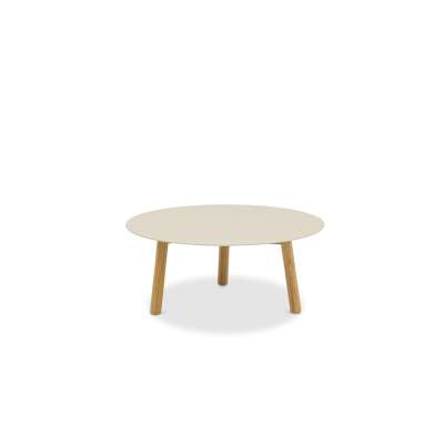 HAVEN COFFEE TABLE -DIA .80CM TEAK VERSION MOCHA