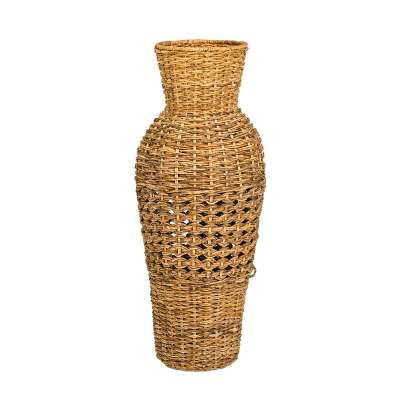 Rattan & Banana Leaf Mix Vase Natural 100 cm