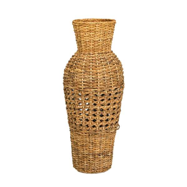 Rattan & Banana Leaf Mix Vase Natural 100 cm