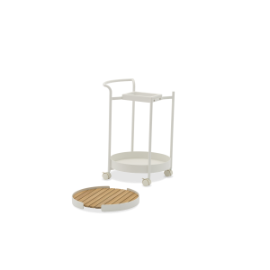 Bloom White Trolley with Wheels