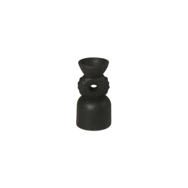 Balongi Terracotta Candle Holder Dia12xH23cm Black