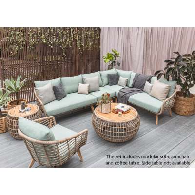 Cocoon Modular Sofa Set with Coffee Table