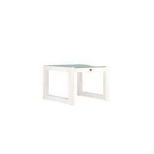 Ambar Bali White Side Table
