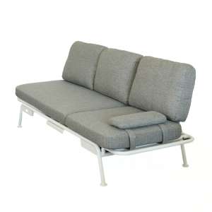 Sunset White C/168 3-seater Sofa convertible to Sun Lounger