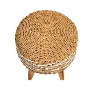 Woven Mini Stool Natural Dia 40 cm